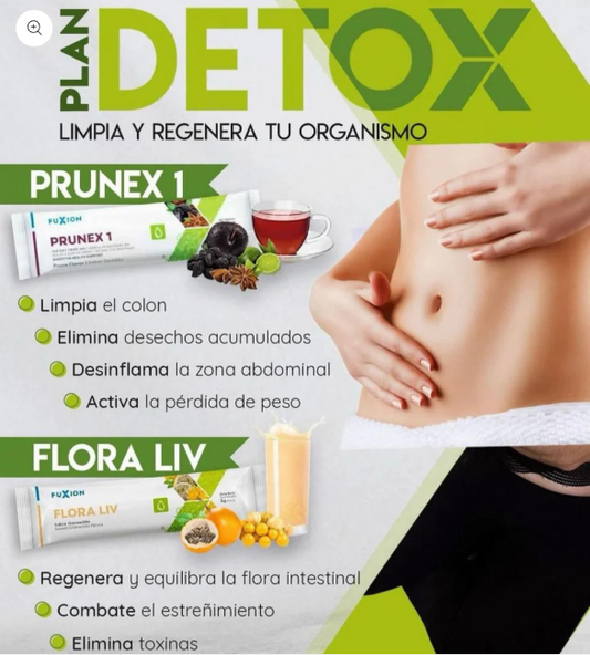 Detox Digestivo Natural – Flora Liv + Prunex-1 | FuXion