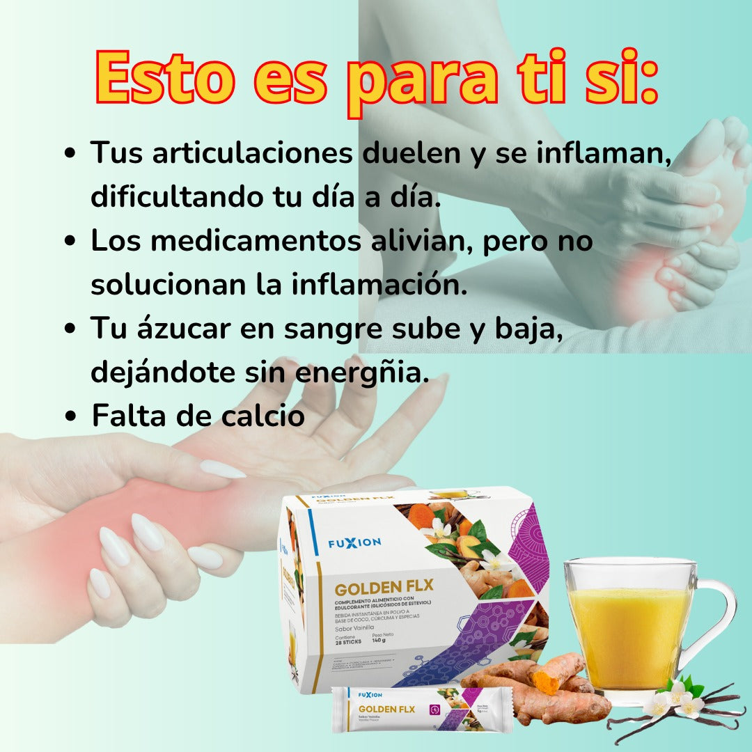 GOLDEN FLX DE FUXION: Desinflamatorio Natural