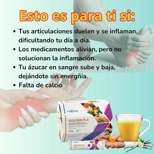 GOLDEN FLX DE FUXION: Desinflamatorio Natural