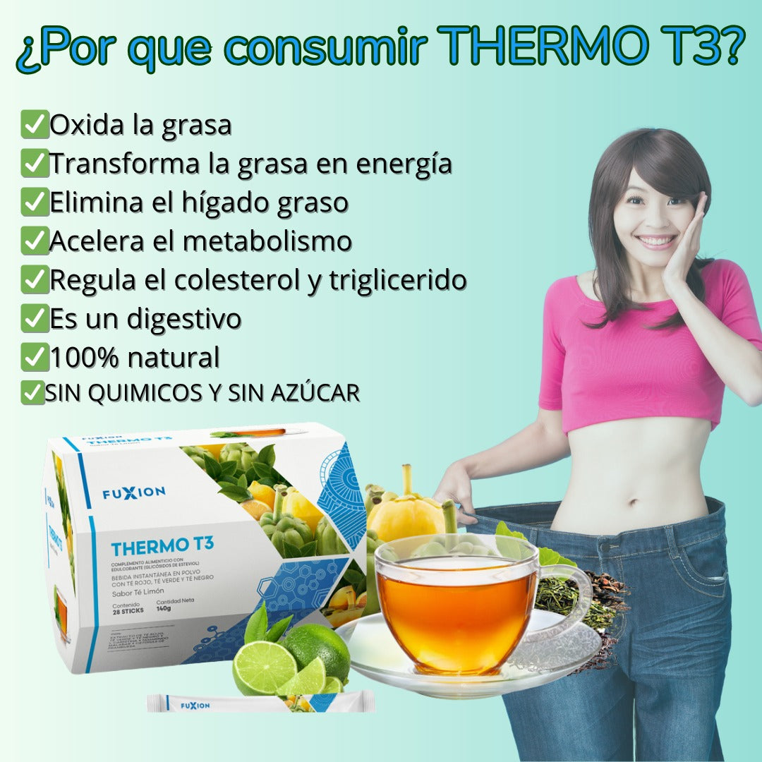 THERMO T3 FUXION: Quema Grasa Natural