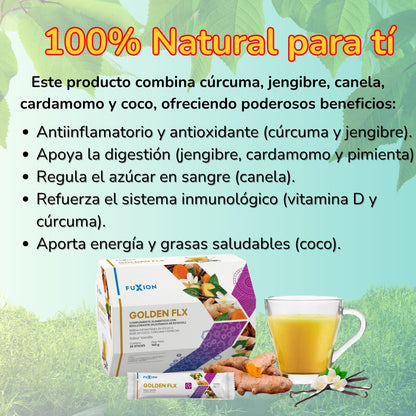 GOLDEN FLX DE FUXION: Desinflamatorio Natural